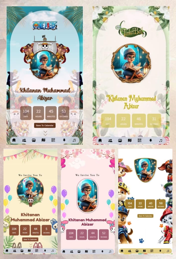 Inspirasi Tema Undangan Digital Ulang Tahun