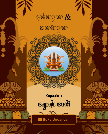 Rayakan Hari Suci dengan Modern: Undangan Digital untuk Galungan dan Kuningan