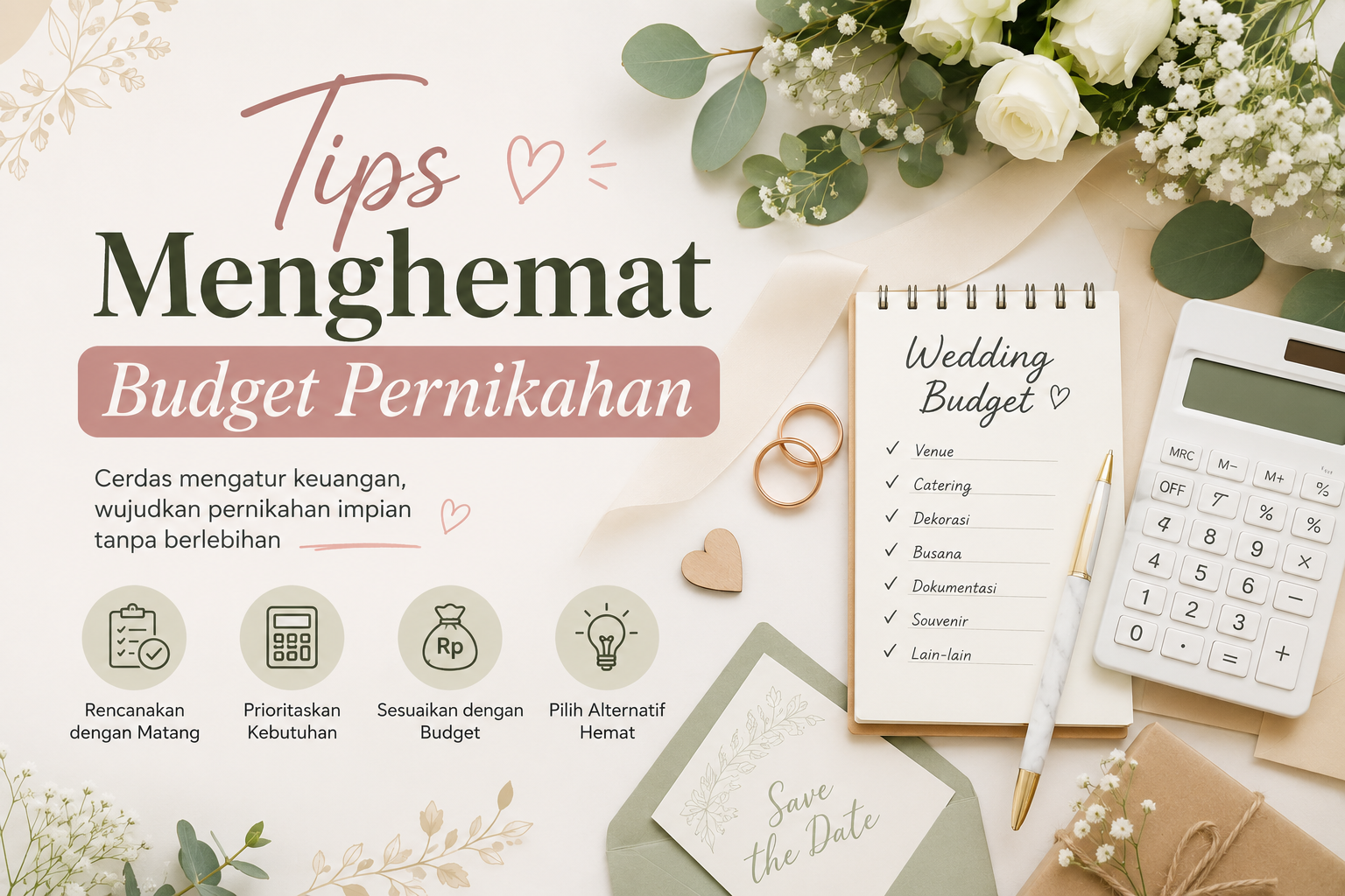 Tips Menghemat Budget Pernikahan Tanpa Mengurangi Makna Hari Bahagia