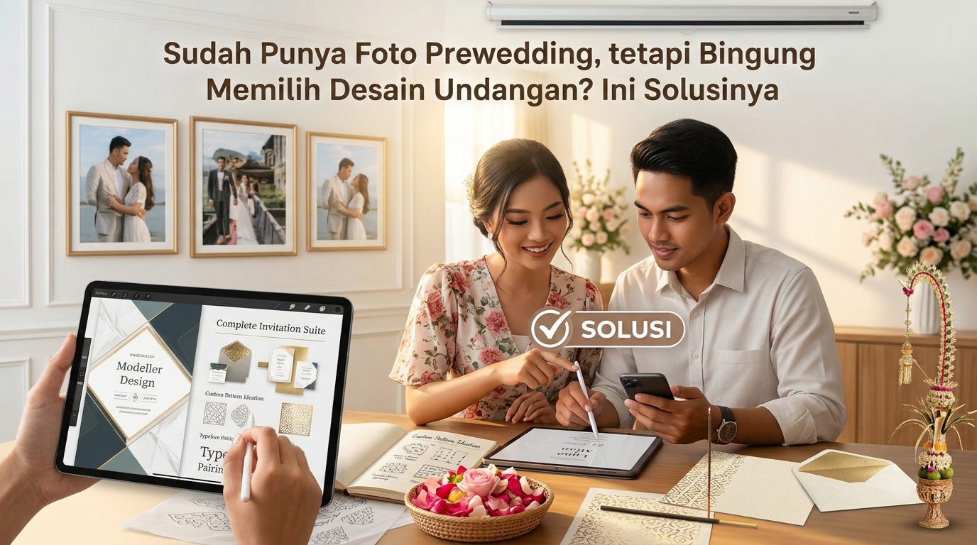 Sudah Punya Foto Prewedding, tetapi Bingung Memilih Desain Undangan? Ini Solusinya